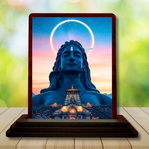 Car Desk/Table Top Lord Shiva Wooden Photo Stand 3x4 Inches, Compact & Stylish Spiritual Display For Car, Home & Office (Pack Of 1) (F14620) Car Desk/Table Top Lord Shiva Wooden Photo Stand 3x4 Inches, Compact & Stylish Spiritual Display For Car, Home & Office (Pack Of 1) (F14620)
