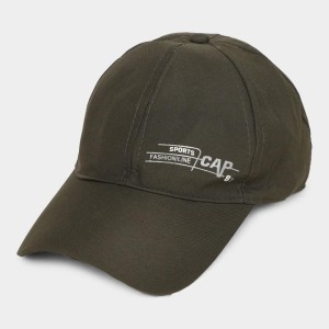 Brink Men's Fabric Cap Stylish & Comfortable Adjustable Baseball Hat for Outdoor, Casual & Sports Wear Olive