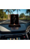 Car Desk/Table Top Lord Shiva Wooden Photo Stand 3x4 Inches, Compact & Stylish Spiritual Display For Car, Home & Office (Pack Of 1) (F14407)