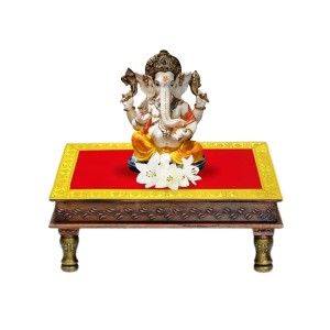 Velvet Pooja Aasan Cloth with Golden Border | Plain Chowki Mat for Puja Table, Home Mandir & Temple | Pack of 6 (9 x 14) Velvet Pooja Aasan Cloth with Golden Border | Plain Chowki Mat for Puja Table, Home Mandir & Temple | Pack of 6 (9 x 14)