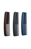 Hitech Sales 3-Piece Pocket Hair Comb Set for Men & Women Lightweight & Travel-Friendly Styling Combs