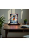 Car Desk/Table Top Lord Shiva Wooden Photo Stand 3x4 Inches, Compact & Stylish Spiritual Display For Car, Home & Office (Pack Of 1) (F14573)
