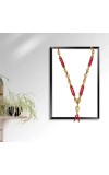 Handmade Moti Mala Artificial Multicolor Pearl Garland | Decorative Haar for God Idol, Temple & Home Décor (16 inch)