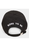 Brink Men's Fabric Cap Stylish & Comfortable Adjustable Baseball Hat for Outdoor, Casual & Sports Wear Black