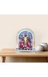Acrylic Table Photo Frame with Dakshineswar Ma Kali Image – Clear Transparent Stand Frame for Home Temple, Office Desk, Study Table & Car Dashboard – Decorative Spiritual Puja Gift Item