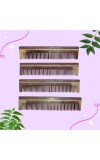 Hi Tech Sales Wooden Comb/Kangi for Hair Growth, Hair fall & Dandruff Control (Handcrafted Designer Comb For Men & Women) Hair Scalp Massager | 4 Combo