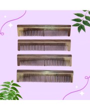 Hi Tech Sales Wooden Comb/Kangi for Hair Growth, Hair fall & Dandruff Control (Handcrafted Designer Comb For Men & Women) Hair Scalp Massager | 4 Combo
