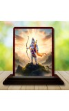 Car Desk/Table Top Lord Rama Wooden Photo Stand â€“ 3x4 Inches, Compact & Stylish Spiritual Display For Car, Home & Office (Pack Of 1) (F14408)