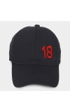 Brink Men's Dark Grey Fabric Cap Stylish & Comfortable Adjustable Baseball Hat for Outdoor, Casual & Sports Wear