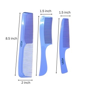 Durable Plastic Hair Comb for Men and Women Professional Styling Comb for All Hair Types Anti-Static Detangling Lightweight Unisex Haircare Tool