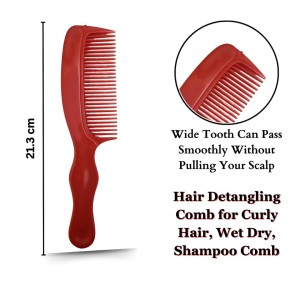 HiTech Sales Detangling Premium Dressing Hair Comb for Men,Women Comb | Detangling Frizz off detangler hair comb for Curly, long Hair & any type Hair Pack of 1 (Red) HiTech Sales Detangling Premium Dressing Hair Comb for Men,Women Comb | Detangling Frizz off detangler hair comb for Curly, long Hair & any type Hair Pack of 1 (Red)