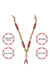 Handmade Moti Mala Artificial Multicolor Pearl Garland | Decorative Haar for God Idol, Temple & Home Décor (16 inch)