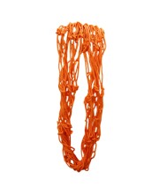 Durable Orange Rope Net with Hammock Swing Hanging Net Mesh Sleeping Bed | Strong Nylon Outdoor, Sports, Garden or Decorative Use | Heavy Duty Multipurpose Rope Mesh (Orange)