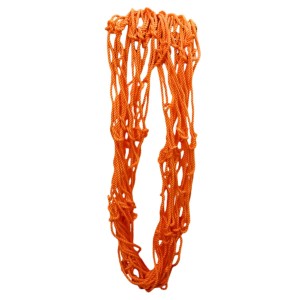 Durable Orange Rope Net with Hammock Swing Hanging Net Mesh Sleeping Bed | Strong Nylon Outdoor, Sports, Garden or Decorative Use | Heavy Duty Multipurpose Rope Mesh (Orange)