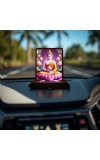 Car Desk/Table Top Lord Buddha Wooden Photo Stand 3x4 Inches, Compact & Stylish Spiritual Display For Car, Home & Office (Pack Of 1) (F14415)