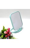Hitech Sales Desk Student Bedroom,Foldable HD Dressing, Portable Princess Square Beauty Small Mirror Travel Mirror Suitable for Gifts Women (Light Blue Pack - 1) (Mint)