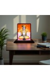 Car Desk/Table Top Lord Rama Wooden Photo Stand 3x4 Inches, Compact & Stylish Spiritual Display For Car, Home & Office (Pack Of 1) (F14444)