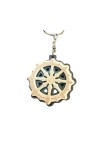 Wooden Wheel Key Chain | Sun Temple Chakra Design Key Ring | Odisha Handicraft Religious Souvenir Gift (wooden wheel keychain)