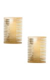 Natural Wooden Hair Comb | Dual Wide & Fine Tooth Wood Comb for Men & Women | Anti-Static, Smooth Detangling Comb for Daily Hair Care (Combo of 2)