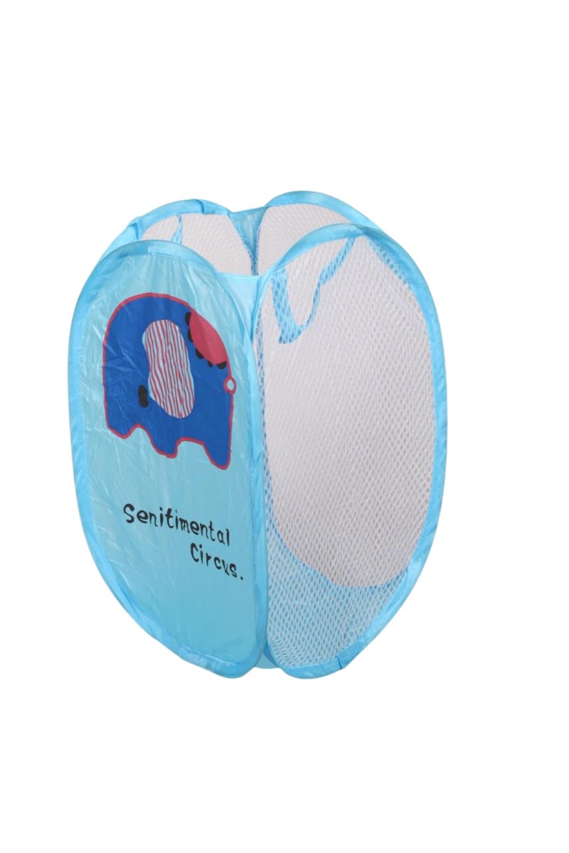 Premium PVC Laundry Basket – Lightweight, Foldable, and Durable – Waterproof & Easy to Clean – Ideal for Laundry, Storage, or Organizing – (Sky Blue)