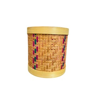 Handcrafted Bamboo Box | Woven Round Storage Container for Home, Kitchen & Décor | Natural Eco-Friendly Bamboo Craft Box Handcrafted Bamboo Box | Woven Round Storage Container for Home, Kitchen & Décor | Natural Eco-Friendly Bamboo Craft Box