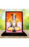 Car Desk/Table Top Lord Rama Wooden Photo Stand â€“ 3x4 Inches, Compact & Stylish Spiritual Display For Car, Home & Office (Pack Of 1) (F14444)