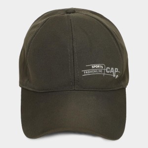Brink Men's Fabric Cap Stylish & Comfortable Adjustable Baseball Hat for Outdoor, Casual & Sports Wear Olive