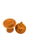 Clay Terracotta Diya for Puja & Diwali | Handmade Earthen Oil Lamp for Home Temple, Festival & Spiritual Décor (23inch/7.5cm)