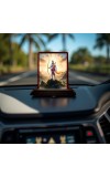 Car Desk/Table Top Lord Rama Wooden Photo Stand 3x4 Inches, Compact & Stylish Spiritual Display For Car, Home & Office (Pack Of 1) (F14408)