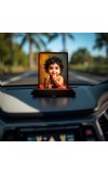 Car Desk/Table Top Lord Murugan Wooden Photo Stand 3x4 Inches, Compact & Stylish Spiritual Display For Car, Home & Office (Pack Of 1) (F14508)