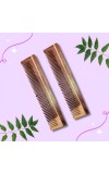 Hi Tech Sales Wooden Comb | Wood Kangi for Hair Growth, Hair fall & Dandruff Control | Handcrafted Designer Comb | For Men And Women Pack of 2