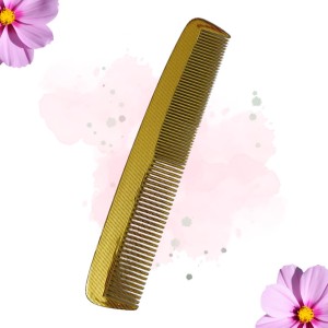 Hi Tech Sales Golden color Hair Comb to Preserve Hair & Stop Hair Falling | Set of 1 Hi Tech Sales Golden color Hair Comb to Preserve Hair & Stop Hair Falling | Set of 1
