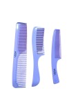 Durable Plastic Hair Comb for Men and Women Professional Styling Comb for All Hair Types Anti-Static Detangling Lightweight Unisex Haircare Tool