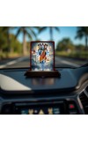 Car Desk/Table Top Lord Shiva Wooden Photo Stand 3x4 Inches, Compact & Stylish Spiritual Display For Car, Home & Office (Pack Of 1) (F14573)