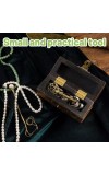 12 pcs Mini Hinges with Screws – Small Brass Hardware for Wooden Boxes, Models & Furniture