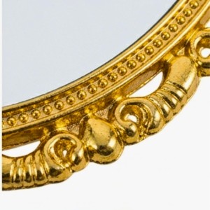 Vintage Oval Tabletop Mirror with Ornate Golden Frame – Classic Decorative Vanity Mirror, Rotating Double-Sided Design for Makeup & Dressing Vintage Oval Tabletop Mirror with Ornate Golden Frame – Classic Decorative Vanity Mirror, Rotating Double-Sided Design for Makeup & Dressing