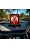 Car Desk/Table Top Lord Vishnu Lakshmi Wooden Photo Stand 3x4 Inches, Compact & Stylish Spiritual Display For Car, Home & Office (Pack Of 1) (F14561)