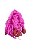 Durable Pink Rope Net with Hammock Swing Hanging Net Mesh Sleeping Bed | Strong Nylon Outdoor, Sports, Garden or Decorative Use | Heavy Duty Multipurpose Rope Mesh (Pink)