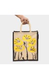 Brink Women's Black Jute Tote Bag - (M582)