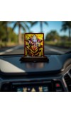 Car Desk/Table Top Goddess Durga Wooden Photo Stand 3x4 Inches, Compact & Stylish Spiritual Display For Car, Home & Office (Pack Of 1) (F14431)