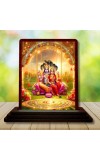 Car Desk/Table Top Lord Vishnu And Lakshmi Wooden Photo Stand â€“ 3x4 Inches, Compact & Stylish Spiritual Display For Car, Home & Office (Pack Of 1) (F14600)