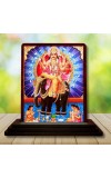 Car Desk/Table Top Lord Vishwakarma Wooden Photo Stand â€“ 3x4 Inches, Compact & Stylish Spiritual Display For Car, Home & Office (Pack Of 1) (F14581)