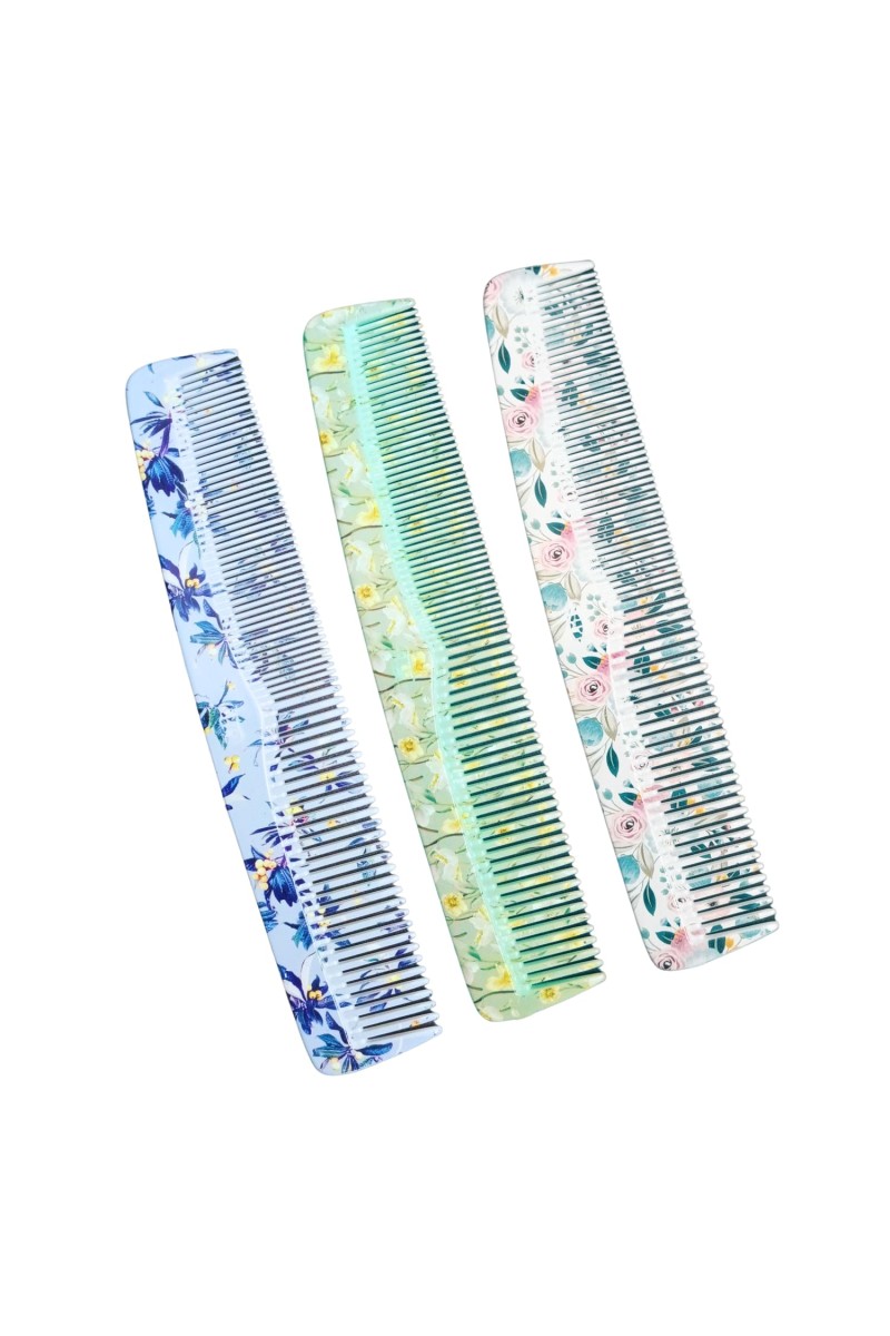 Hitech Sales Elegant Floral Design Comb – Perfect Hair Accessory for Stylish Women – Durable, Lightweight, and Chic (1)