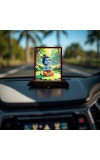 Car Desk/Table Top Lord Krishna Wooden Photo Stand 3x4 Inches, Compact & Stylish Spiritual Display For Car, Home & Office (Pack Of 1) (F14592)
