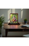 Car Desk/Table Top Lord Ganesha Wooden Photo Stand 3x4 Inches, Compact & Stylish Spiritual Display For Car, Home & Office (Pack Of 1) (F14509)