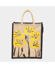 Brink Women's Black Jute Tote Bag - (M582)