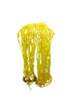 Durable Yellow Rope Net with Hammock Swing Hanging Net Mesh Sleeping Bed | Strong Nylon Outdoor, Sports, Garden or Decorative Use | Heavy Duty Multipurpose Rope Mesh (Yellow)