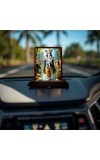 Car Desk/Table Top Lord Krishna Wooden Photo Stand 3x4 Inches, Compact & Stylish Spiritual Display For Car, Home & Office (Pack Of 1) (F14409)