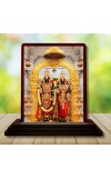 Car Desk/Table Top Lord Balaji And Lakshmi Wooden Photo Stand â€“ 3x4 Inches, Compact & Stylish Spiritual Display For Car, Home & Office (Pack Of 1) (F14396)
