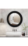 Sleek Round Wall Mounted Bathroom, Basin Mirror, Mirror for Home, Bedroom, Ideal for Modern Bathrooms (14X18)